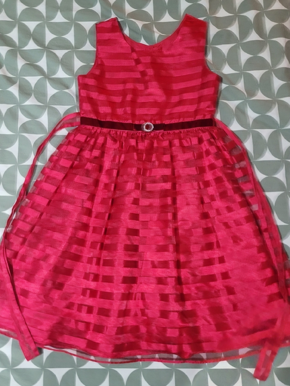 Red Party Dress Jona Michelle | Girls Size 10 | Holiday Dress | Elegant